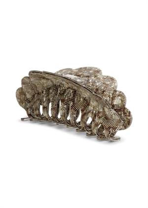 Iris snakeskin giga clip Grey Sui Ava 